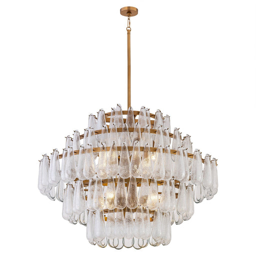 Vionne 8-Light 32" Pendant in Legacy Brass