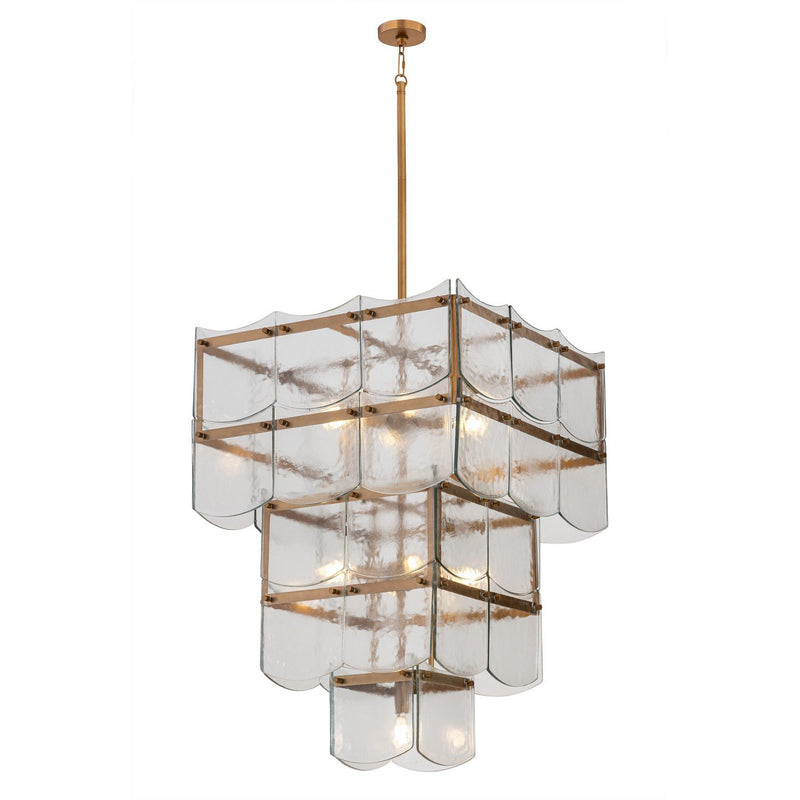 Kiori 9-Light Pendant in Legacy Brass