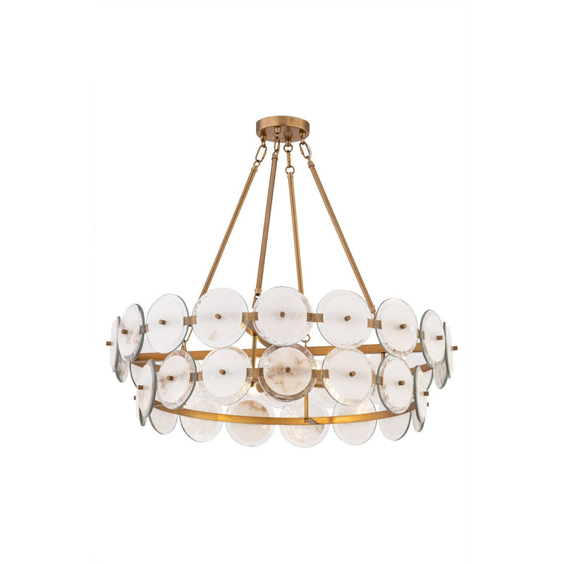 Kintrel 4-Light 31.5" Pendant in Legacy Brass