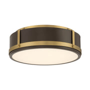Lynca LED Flush Mount in Legacy Brass