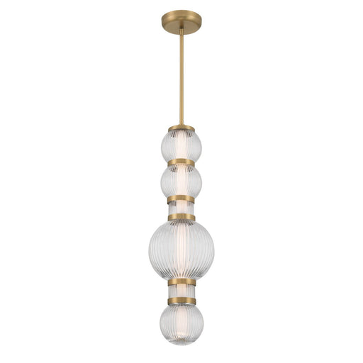 Cordel Medium LED Mini Pendant in Legacy Brass