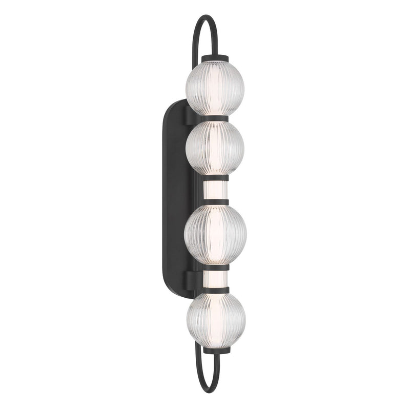 Cordel LED Wall Sconce in Dark Matte Black