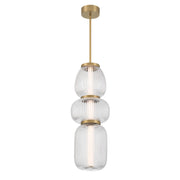 Cordel Large LED Mini Pendant in Legacy Brass