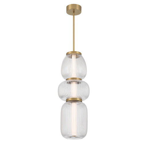 Cordel Large LED Mini Pendant in Legacy Brass