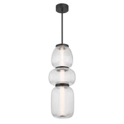 Cordel Large LED Mini Pendant in Dark Matte Black