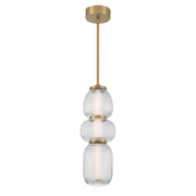 Cordel Small LED Mini Pendant in Legacy Brass