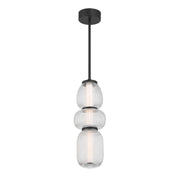 Cordel Small LED Mini Pendant in Dark Matte Black