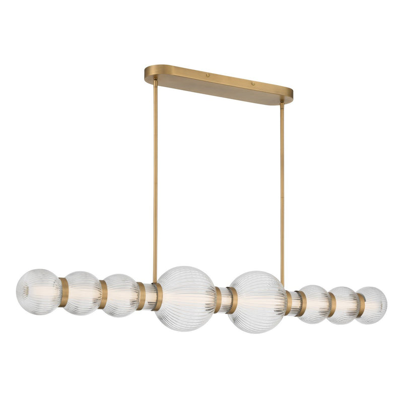 Cordel LED Linear Pendant in Legacy Brass