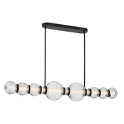 Cordel LED Linear Pendant in Dark Matte Black