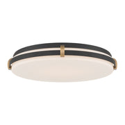 Arclume Large LED Flush Mount in Dark Matte Black