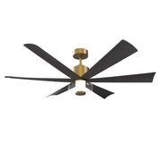 Veyra 56" LED Ceiling Fan in Legacy Brass / Coal