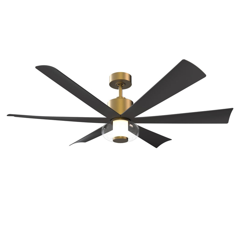 Veyra 56" LED Ceiling Fan in Legacy Brass / Coal