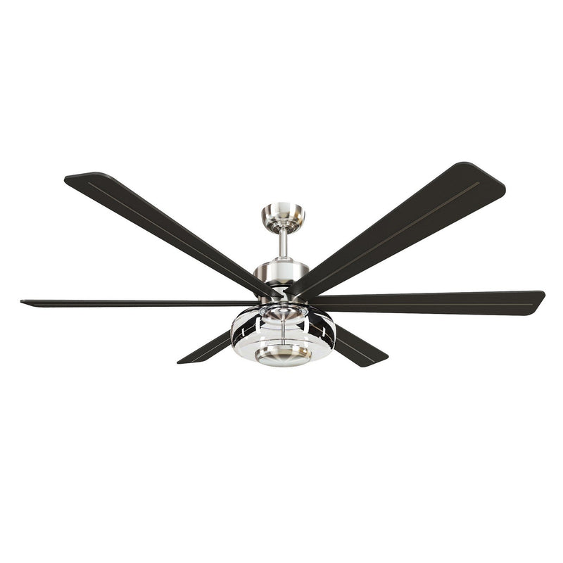 Ligero 60" LED Ceiling Fan in Brushed Nickel / Coal
