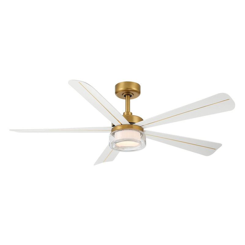 Nellora 52" LED Ceiling Fan in Legacy Brass / Alabaster White
