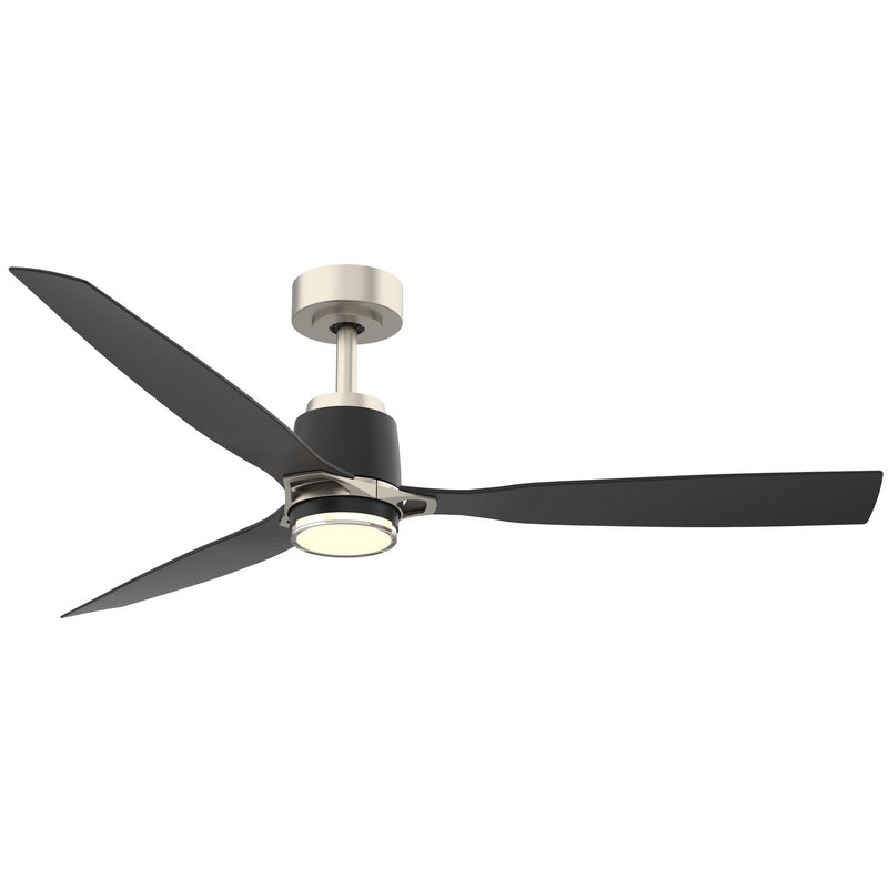 Foxden 53" LED Ceiling Fan in Brushed Nickel / Coal
