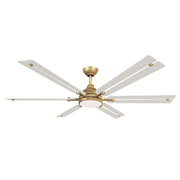 Allegata 56" LED Ceiling Fan in Heritage Brass / Alabaster White