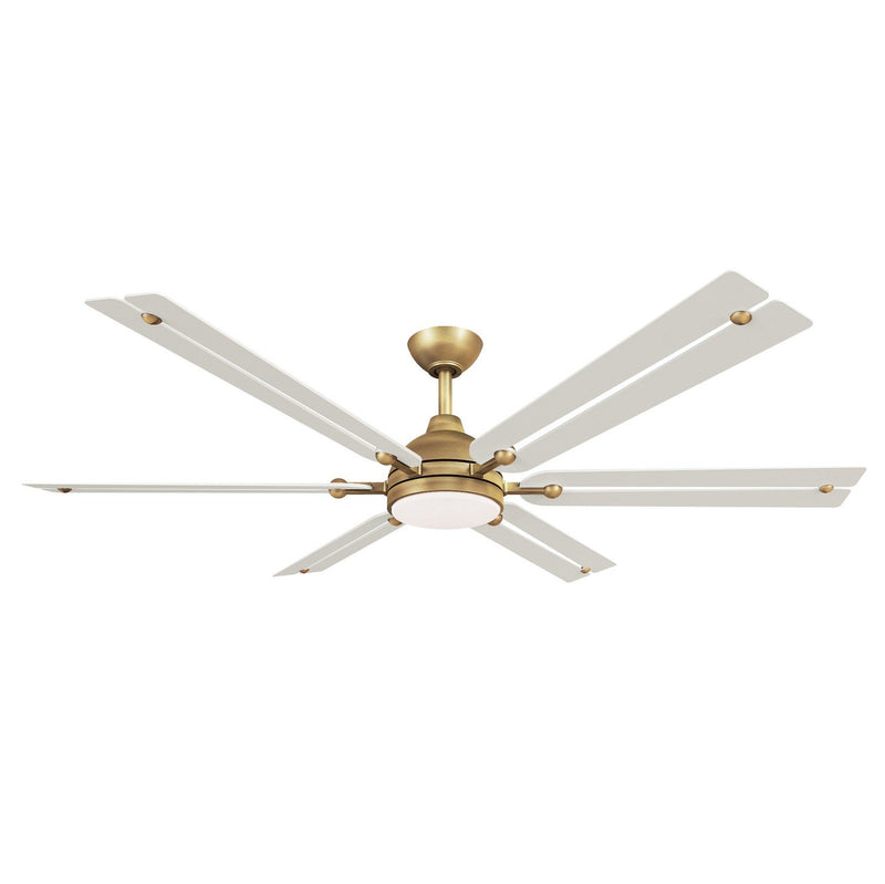 Allegata 56" LED Ceiling Fan in Heritage Brass / Alabaster White