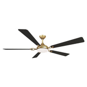 Cadena 65" LED Ceiling Fan in Heritage Brass / Coal