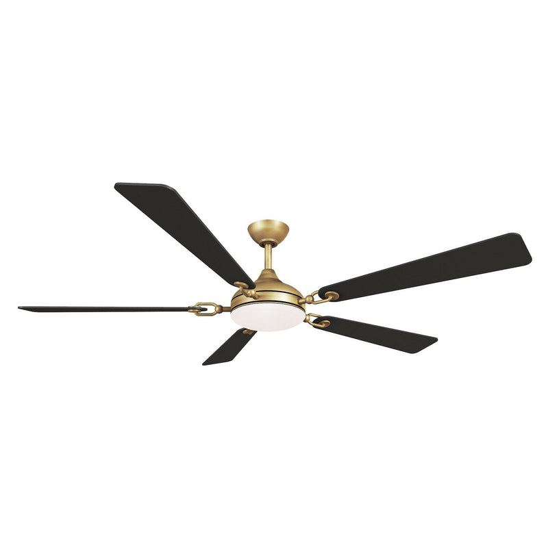 Cadena 65" LED Ceiling Fan in Heritage Brass / Coal