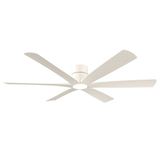 Brisano 65" LED Hugger Ceiling Fan in Alabaster White
