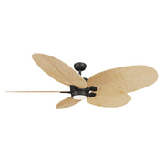 Portesa 60" LED Ceiling Fan in Coal / Natural Palm
