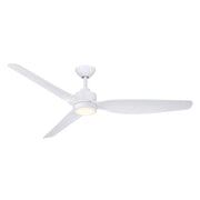Norwynd 60" Outdoor LED Ceiling Fan in Flat White