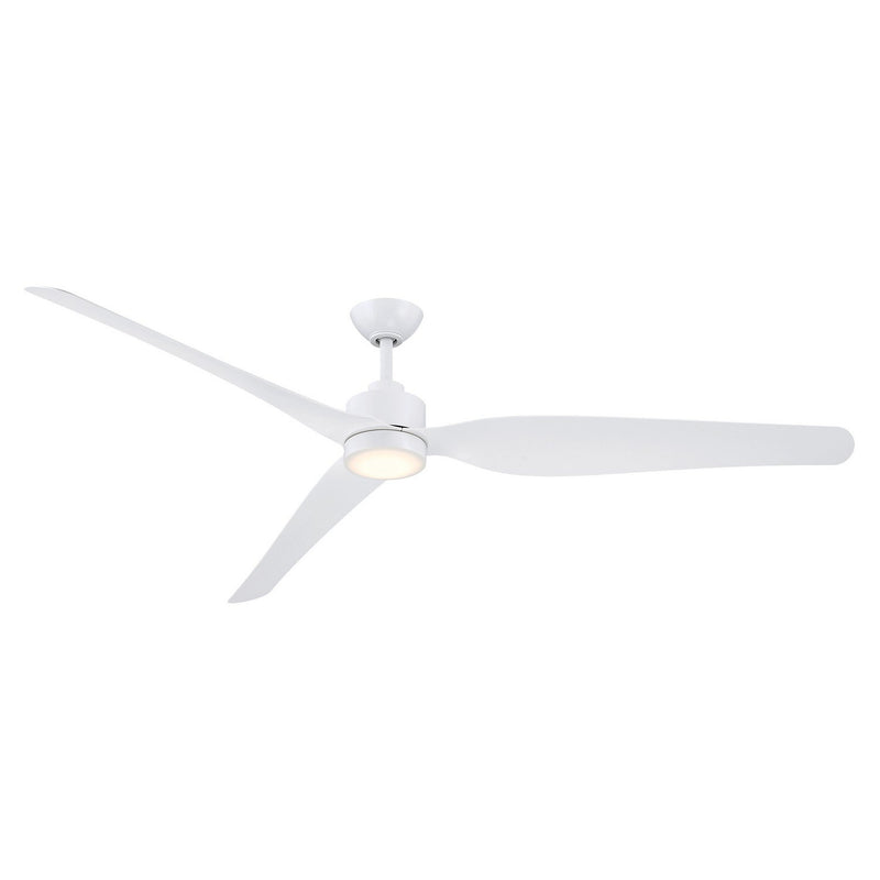 Norwynd 72" Outdoor LED Ceiling Fan in Flat White