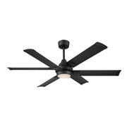 Soarin 56" Outdoor LED Ceiling Fan in Coal