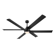 Soarin 72" Outdoor LED Ceiling Fan in Coal