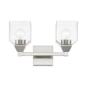 Aragon 2-Light Bath Vanity Light in Brushed Nickel