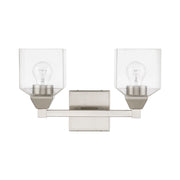 Aragon 2-Light Bath Vanity Light in Brushed Nickel