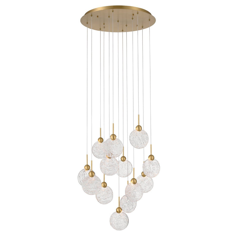Briselle 24" LED Pendant in Legacy Brass