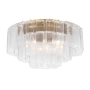 Torvento 7-Light Flush Mount in Legacy Brass