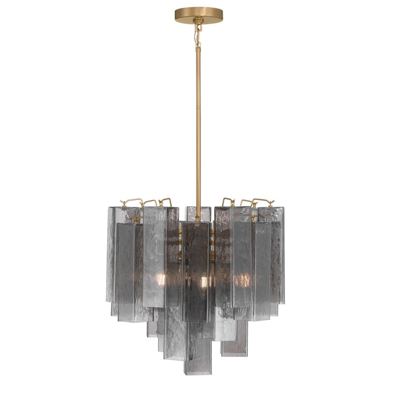 Torvento 6-Light Chandelier in Legacy Brass