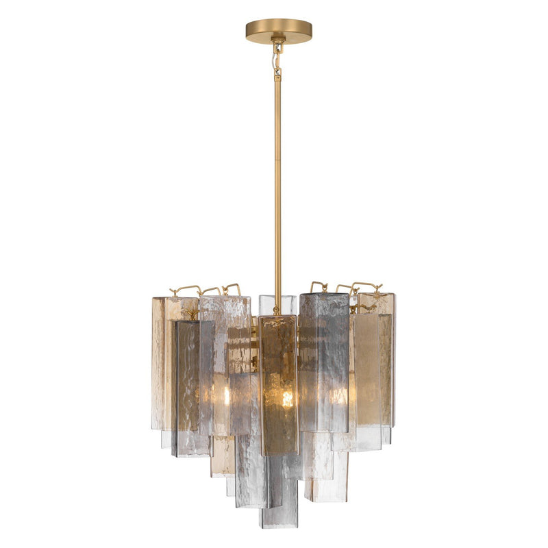 Torvento 6-Light Chandelier in Legacy Brass