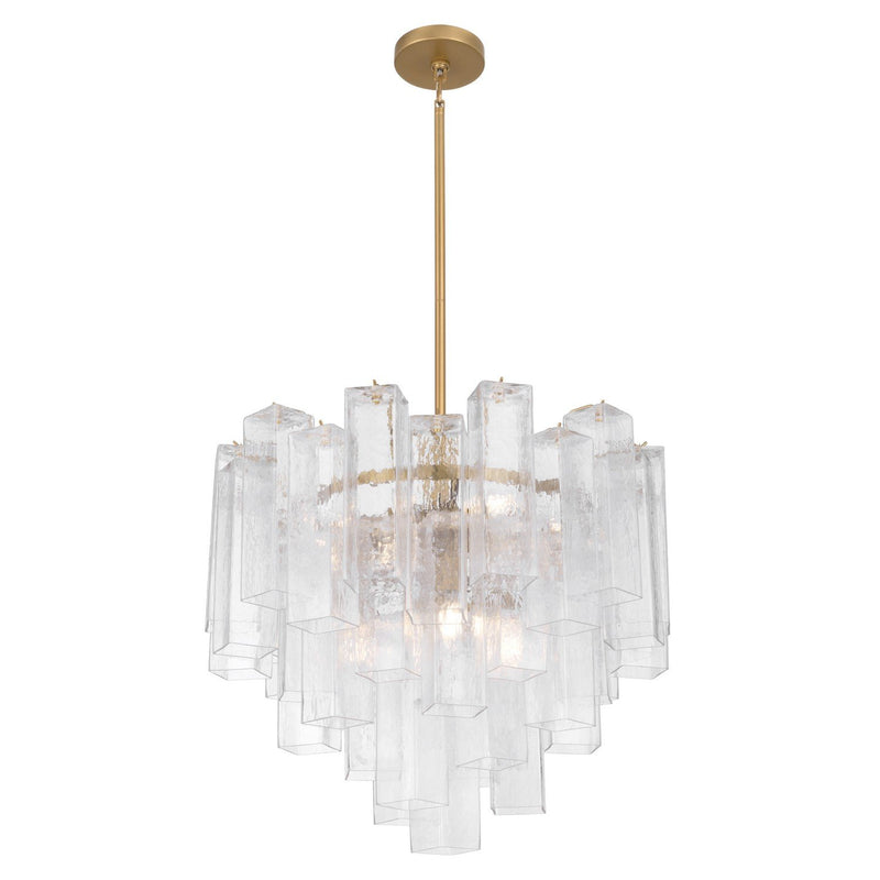 Torvento 9-Light Chandelier in Legacy Brass