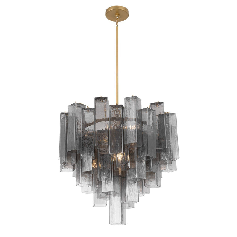 Torvento 9-Light Chandelier in Legacy Brass