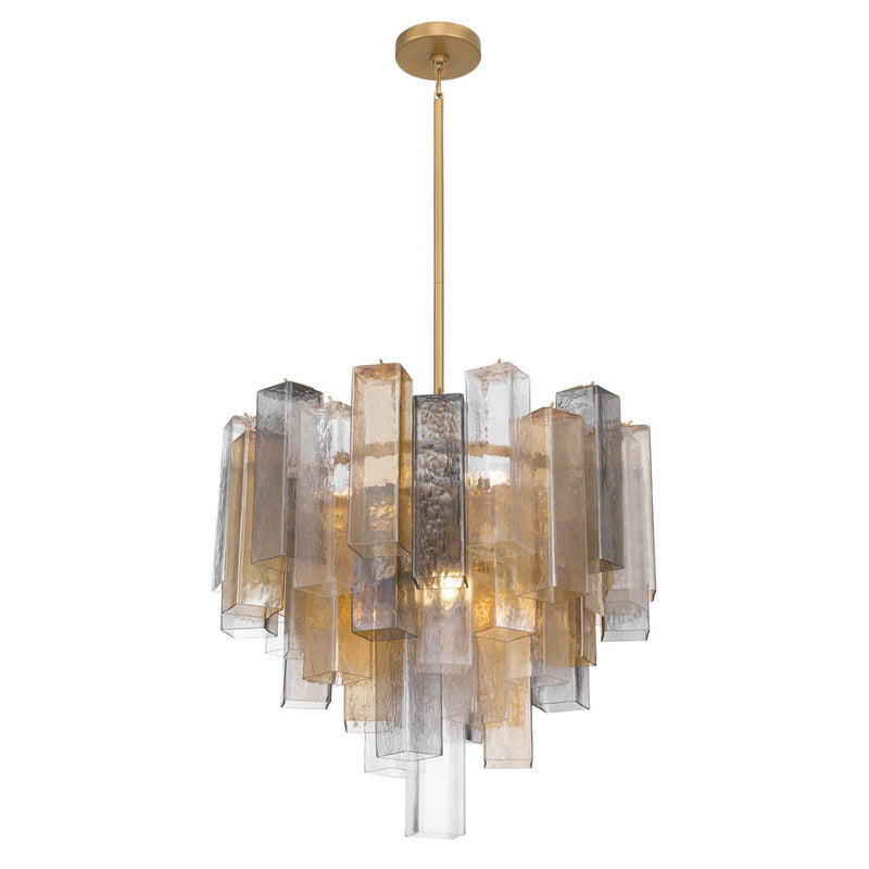 Torvento 9-Light Chandelier in Legacy Brass