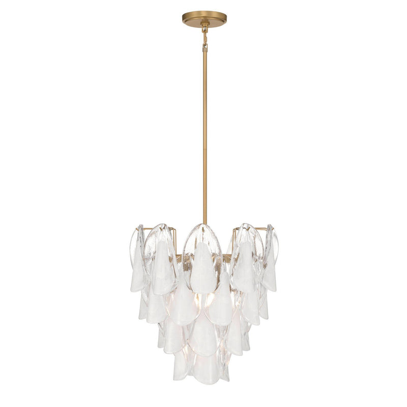 Verla Crest 5-Light Chandelier in Legacy Brass