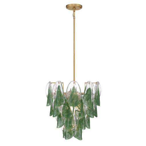 Verla Crest 5-Light Chandelier in Legacy Brass
