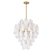 Verla Crest 13-Light Chandelier in Legacy Brass