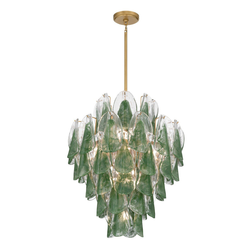 Verla Crest 13-Light Chandelier in Legacy Brass