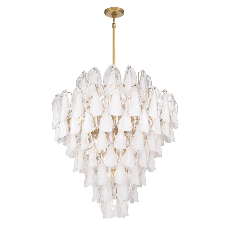 Verla Crest 21-Light Chandelier in Legacy Brass