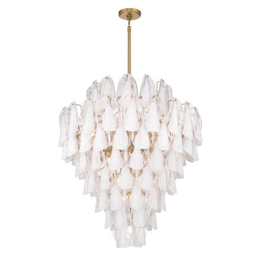 Verla Crest 21-Light Chandelier in Legacy Brass