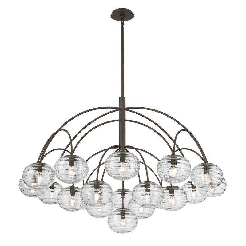Lenora 19-Light Chandelier in Dark Bronze
