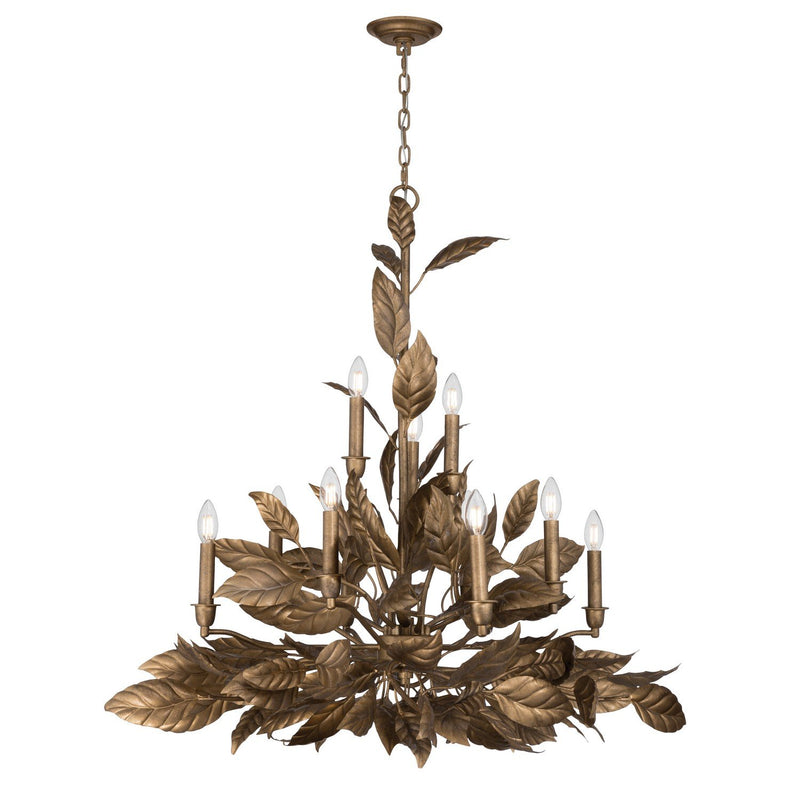 Seraphine 11-Light Chandelier in Weathered Gold