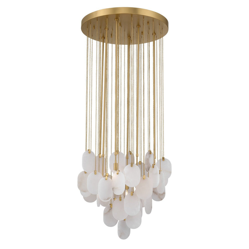 Velisse 6-Light Pendant in Legacy Brass