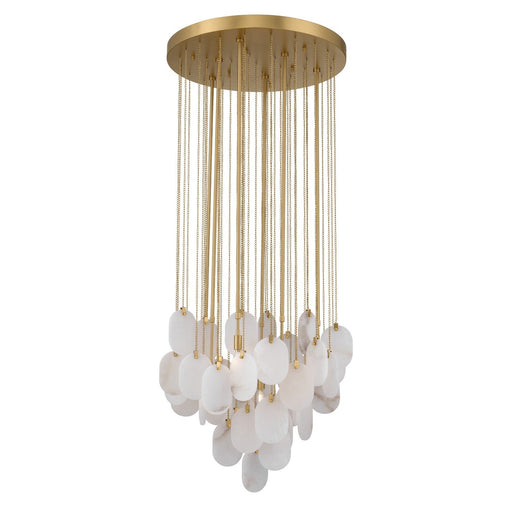 Velisse 6-Light Pendant in Legacy Brass