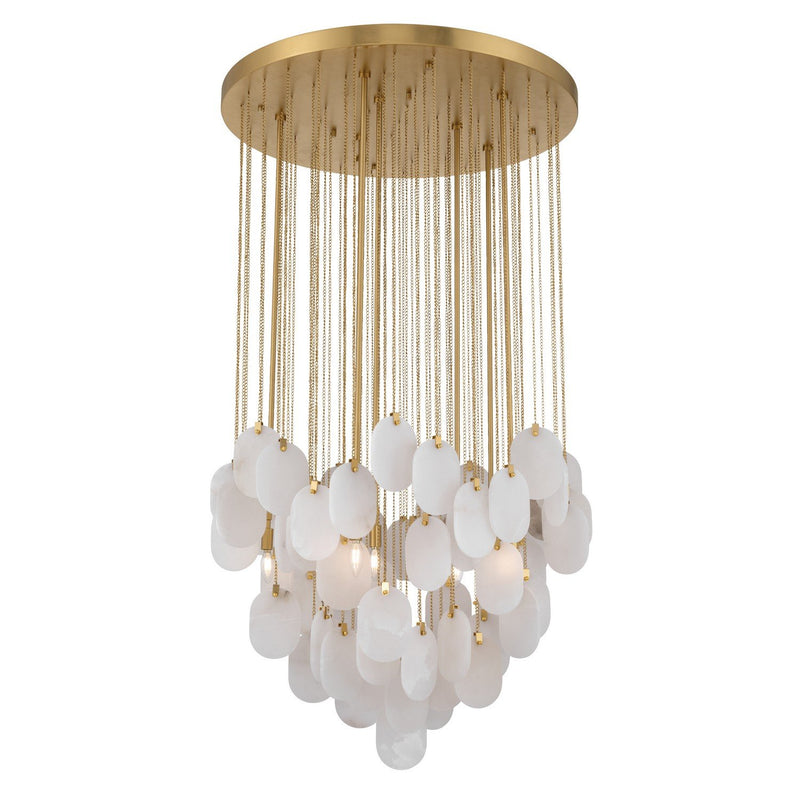 Velisse 8-Light Pendant in Legacy Brass