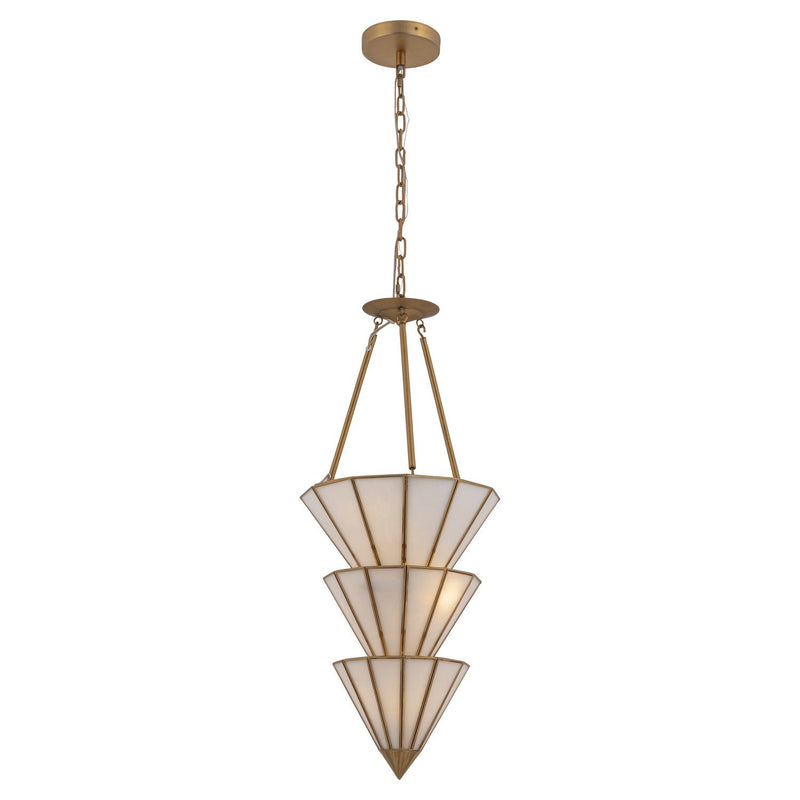 Jaxen 5-Light Pendant in Legacy Brass